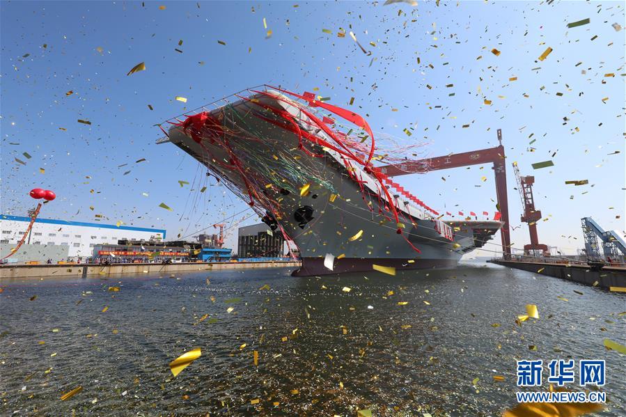 我國第二艘航空母艦下水